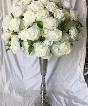 לקישוט השולחן רץ גרלנד המרכזי סידור חתונה קישוט הכדור סידורי פרחים מלאכותיים