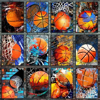 כדורסל אמנות במהרה פוסטר ספורט רחוב אבא גרפיטי קיר תמונות הדפסה בד הציור ילד חדר המתנה חדר שינה קישוט הבית