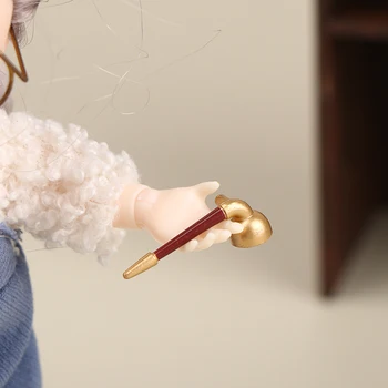 1:6 מיניאטורי זירת דגם בית הבובות DIY אביזרים מיני כף יד מעשן מקטרת
