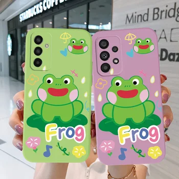 Case For Samsung Galaxy J2 הליבה J2 J6 J4 J8 2018 פלוס+טלפון כיסוי סיליקון רך צפרדעים ירוק חמוד