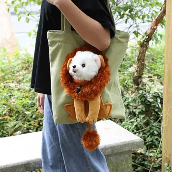 מחמד נושא את התיק רוכסן סגירה החתול למנשא כיס מחמד כלב חתול אריה דוגמנות מנשא כיס
