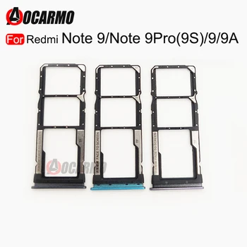 Aocarmo Sim מגש מחזיק עבור Xiaomi Redmi הערה 9 Pro Note9 9 9 9A מגש כרטיס ה-SIM, חריץ בעל מתאם שקע