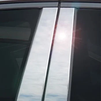 6pcs על יונדאי I30 2007 2008-2012 Elantra הופעות עמוד הודעות חלון המכונית לקצץ לכסות לפנה 