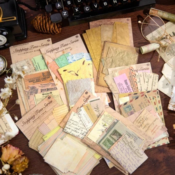 Yoofun 45pcs/חבילה רטרו כתב היד גן ביל כרטיסים ביומן חומר נייר משובח אוסף נייר מכתבים.