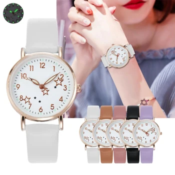 2023 שעון חדש לנשים קלאסית פשוטה אופנה קטן חיוג נשים שעונים רצועת עור קוורץ שעון היד שעונים מתנה רלו Mujer
