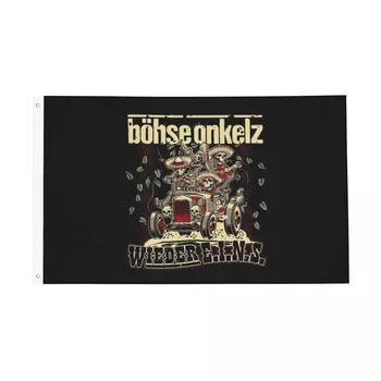 Bohse Onkelz גרמנית דגל דו צדדי באנר חוצות מוסיקת רוק כל מזג אוויר הביתה חדר מעונות קיר בעיצוב 90x150cm