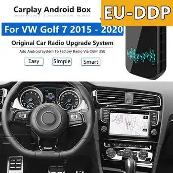 רדיו Carplay לשדרג אנדרואיד אוטומטי אודיו עבור פולקסווגן גולף 7 2015 - 2020 Apple Wireless AI תיבת ברכב נגן מולטימדיה יחידה