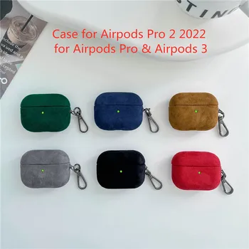 על AirPods Pro 2 2022 אוזניות מגן מקרה drop-הוכחה, אנטי-הלם קטיפה משי מרגיש AirPods 3 Airpods Pro 2
