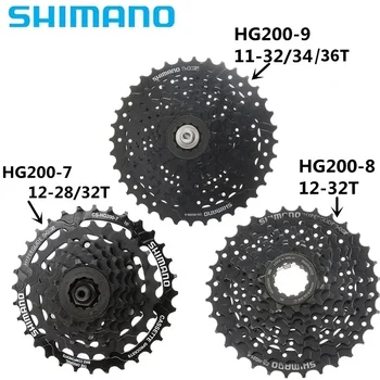 SHIMANO טורניר HG200 7 12-28T/12-32T 8. 12-32T-9 11-32/34T קלטת CS-HG200-7/8/9 על אופני הרים אופניים המקורי Shimano
