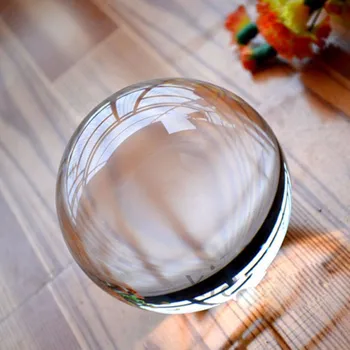 100mm צבעים הבדולח צילום פרופ זכוכית שקופה חלקה העולם פנג שואי תחום קישוטים הביתה שולחן קישוט