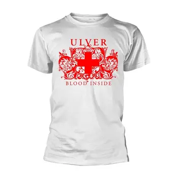ULVER - דם בפנים (לבן) חולצה לבנה קטנה.