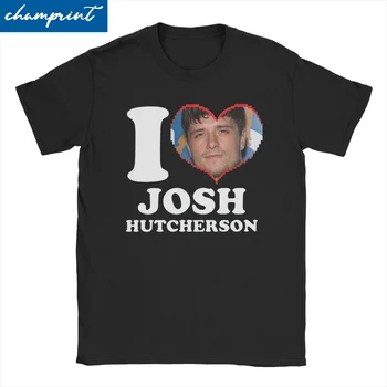 גברים, נשים, חולצות אני אוהבת את ג ' וש Hutcherson משובח 100% כותנה Tees שרוול קצר אמנות חולצות T צוואר צוות ביגוד מודפס