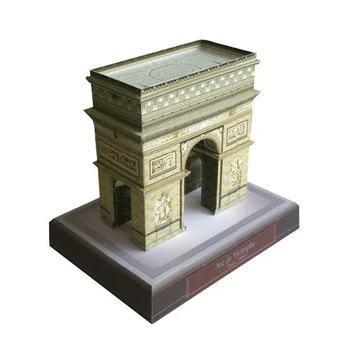 צרפת Arc De Triomphe המפורסם בניין 3D נייר עבודת יד דגם צעצוע DIY