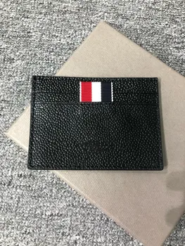 כרטיס חדש Holde קלאסי שחור עור אופנה תעודת זהות כרטיס אשראי בארנק מותג יוקרה מוצק צבע כרטיס בעל עסק