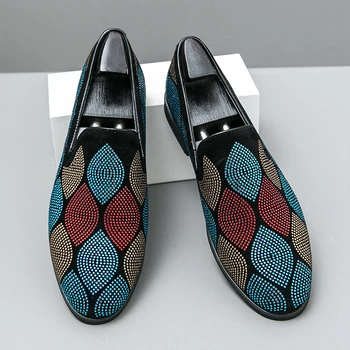 PARZIVAL אופנה צבעוניים עור גברים נעלי מוקסינים להחליק על עבודת יד גברים מקרית נעליים נוחות נהיגה נעלי גברים נעלי הליכה
