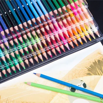 210 צבעים עפרונות מים, עטים צבעוניים, אמנים רך הליבה עם צבעים מלאי חיים לקבלת ציור מצייר הצללה,ציוד צביעה