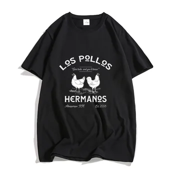 לוס פולוס הרמנוס חולצות 100% כותנה חולצת טי משוחרר O-צוואר Tees קריקטורה עוף חולצה מקוריות גרפי טי-שירט גברים הבגדים