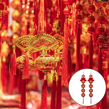 1 זוג השנה הסינית החדשה הדלת השלטים קישוט החג, קישוט