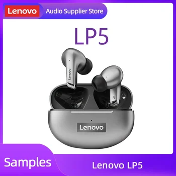 Lenovo המקורי LP5 HiFi Music אוזניות עם מיקרופון ספורט עמיד למים אוזניות גיימינג אלחוטיות Bluetooth אוזניות