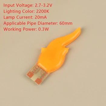 3V LED נימה קלח פלאש נרות להבה דוגמנות נימה 1900-2200K דיודת אור קישוט הנורה Diy רטרו אור הנר