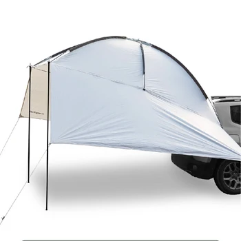 5-8 אדם חיצוני קמפינג המכונית הזנב החופה אוהל קמפינג המכונית הזנב האוהל הזמני לשמש למחסה לרכב עמיד למים מחסה