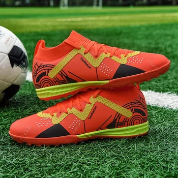 איכות נעלי כדורגל פקקים Mbappé עמיד אור נוח נעלי כדורגל חיצוני מקורי Futsal משובץ נעלי ספורט סיטונאי