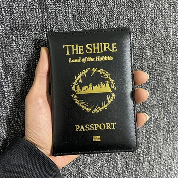 חדש עיצוב לוגו ההוביטים דרכון לכסות נסיעות אביזרים ממלכת הפיות 