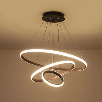 פשוט LED מודרנית תליון נברשת מתכוונן תאורה פנימית בהירות גבוהה, עיצוב קישוט האוכל הבר הסלון חנות