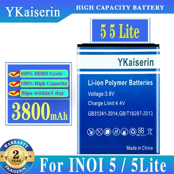 YKaiserin 3800mAh על Inoi 5i סוללה עבור INOI 5I Lite עבור INOI5 INOI 5 לייט 5Lite טלפון נייד באיכות גבוהה סוללה + מעקב