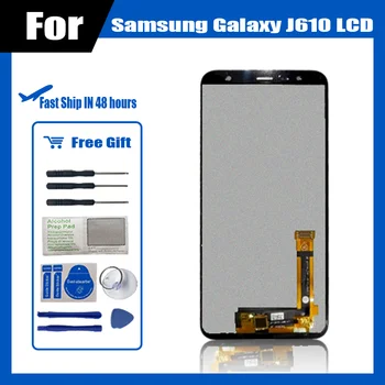 100% נבדקו תצוגה עבור Samsung Galaxy J6 בנוסף J610 SM-J610F J610 מסך LCD מסך מגע דיגיטלית עבור Samsung J6+ LCD הרכבה