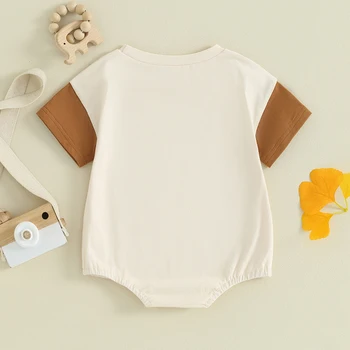 Wankitoi תינוק תינוק ילדה תלבושות קיץ דודה הקטנה של חברה החולצה רומפר שרוול קצר ג ' קט מקסימום התינוק בגדים.
