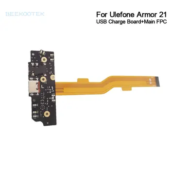 מקורי Ulefone שריון 21 USB לוח הבסיס יציאת טעינה לוח עם אוזניות חיבור הראשי FPC עבור Ulefone שריון 21 הסלולר