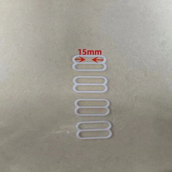 100 יח ' 15mm פלסטיק חזייה גולשים רצועת שמאי אבזמים תחתונים התאמת אבזמים מקורבים אביזרים