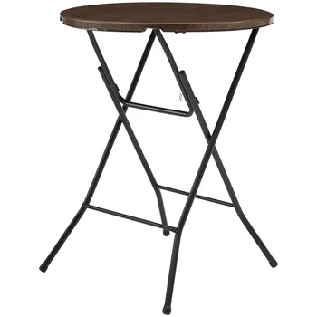 קמפינג שולחן עגול גבוה-גבי שולחן מתקפל אגוז משלוח חינם נייד ריהוט גן