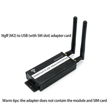 אלחוטית NGFF M. 2 מקש B כדי מתאם USB עם חריץ לכרטיס Sim עבור WWAN/LTE/4G מודול הנייד/שולחן עבודה