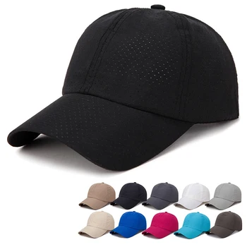 2024 מונוכרום קיץ טניס כובע לגברים Snapback נשים ייבוש מהיר רשת לנשימה שמש כובע גברים כובע בייסבול