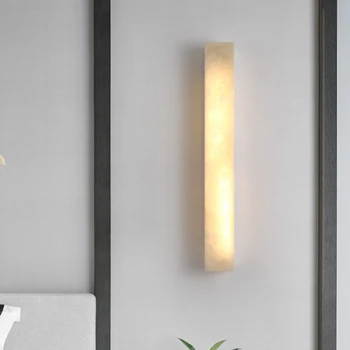 השיש נחושת גוף מנורת קיר מודרני מינימליסטי סיני חדש בסלון טלוויזיה רקע קיר מנורה דקורטיבית מעבר מסדרון חדר השינה