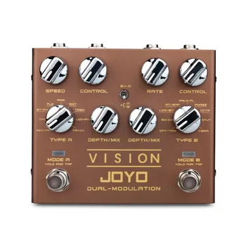 JOYO R-09 חזון רב-השפעה גיטרה דוושת 9 אפקטים ערוץ כפול אפנון רב פדאל אפקטים נכון לעקוף את הגיטרה אביזרים