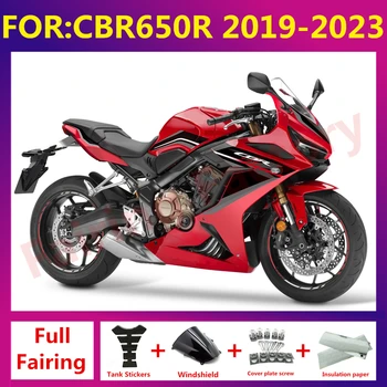 חדש ABS אופנוע Fairing קיט מתאים CBR650R 650R CBR650 2019 2020 2021 2022 2023 המלא להריון ולידה Fairings zxmt סט שחור אדום