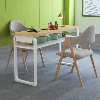 הסלון המניקוריסטית מניקור שולחן יופי פשוט מניקור שולחן אסתטי מקצועי Tafel ציפורניים חנות רהיטים YN50MT