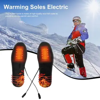 USB מחוממת מדרסים נטענת רחיץ תרמיים חמים מדרסים חשמלי מחומם נעליים משטח חוצות סקי בחורף רגל מחממי