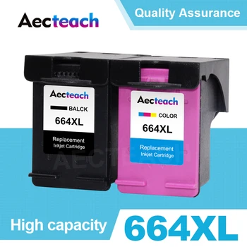 Aecteach 664XL דיו למדפסת 664 XL עבור HP664XL להשתמש עבור HP Deskjet 1115 2135 3635 1118 2138 3636 3638 4535 4536 מדפסות