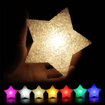 תמונה פרופ כוכב כף יד אור LED אנטי להחליק הלהקה אור חמוד אקרילי בצורת כוכב לילה אור המנורה הופעת ריקוד שלב אור