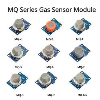MQ-2 מ '-3 מ '-4 מ '-5 מ ' -6 מ-7 מ-8 MQ-9 MQ-135 גילוי עשן מתאן נוזלי גז חיישן מודול עבור Arduino Starter ערכת DIY
