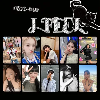 10pcs KPOP (G)I-DLE בנות GIDLE Selfie צילום כרטיס אלבום LOMO כרטיס מיני הסיני YUQI SOOJIN MIYEON האוהדים מתנה גלויה