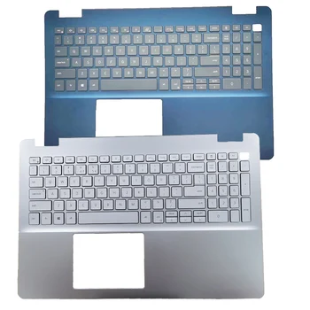 חדש תיק מחשב נייד עבור DELL Inspiron 15 5000 5584 Palmrest עם תאורה אחורית במקלדת 0227VH 0DFX5J כחול/כסוף