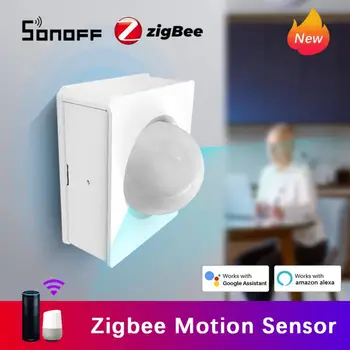 SONOFF SNZB-03 Zigbee חכם ZigBee חיישן תנועה, חיישן גלאי בית חכם אבטחה עובדת עם SONOFF ZBBridge באמצעות אפליקציה eWeLink