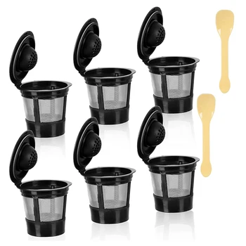 לשימוש חוזר עבור K כוסות לרוארס Keurig,אוניברסלי למילוי חוזר Kcups קפה מסננים עבור K-העליון, ו-K-העליון בנוסף על Keurig 1.0&2.0