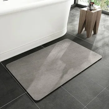 בוץ האמבטיה משטח החלקה Bathcarpet אמבטיה, שטיחון דיאטומיט מקלחת שטיח סופג צורניות מחצלת Quickdrying רגל אמבטיה