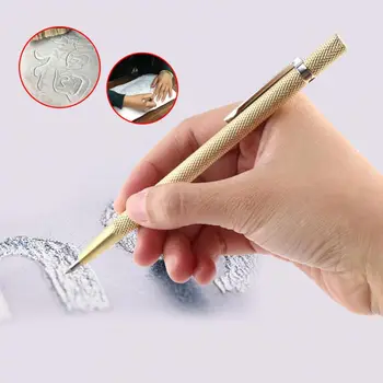 זכוכית אותיות כלי גילוף טונגסטן קרמיקה חריטה סימון מתכת עט קרביד Scriber